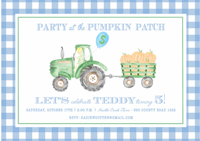 Pumpkin Patch Invitations