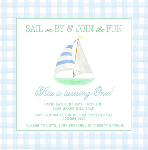 Sailboat Invitations IV