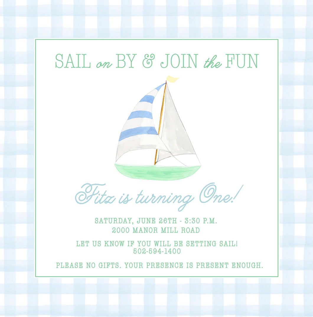 Sailboat Invitations IV