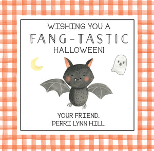 Have a Fang-Tastic Halloween - Black Gingham