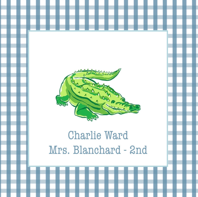 Crocodile Name Sticker