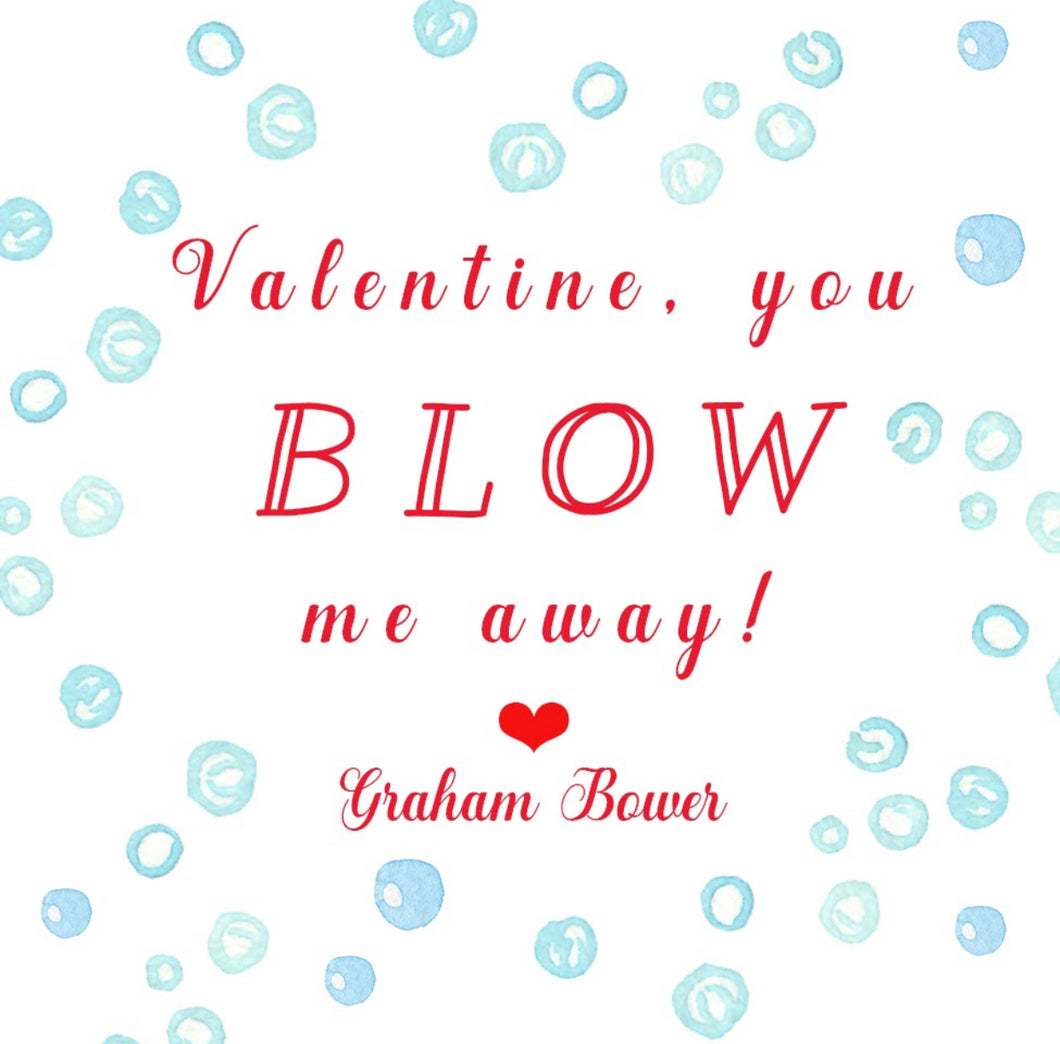 You Blow Me Away Red Gift Tags