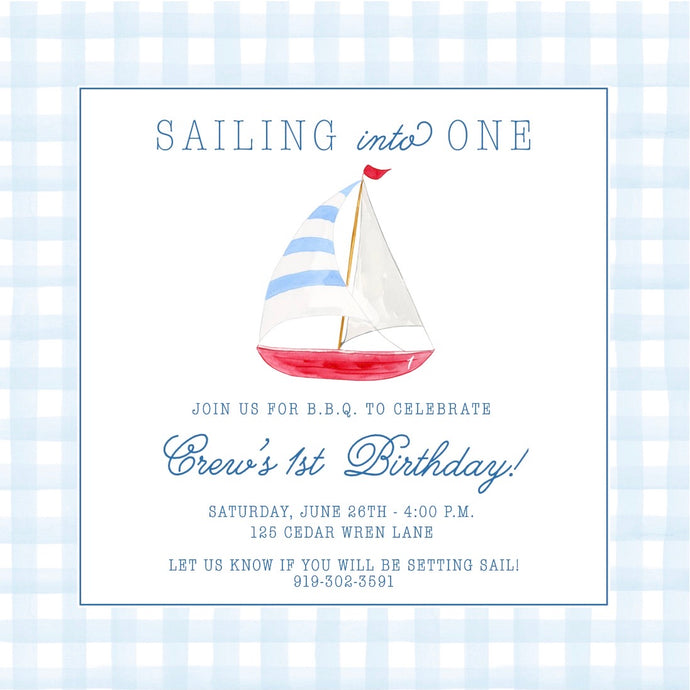 Sailboat Invitations II