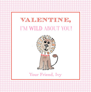 I'm Wild About You Pink Gift Tags