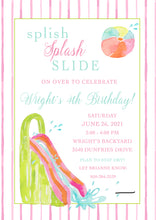 Load image into Gallery viewer, Water Slide Invitations