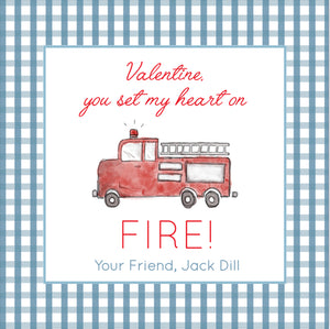 Heart on Fire Gift Tags