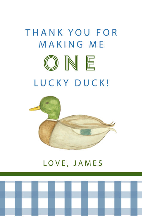 Lucky Duck Gift Tag