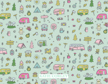 Load image into Gallery viewer, Pink Camp Stationery Set