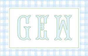 Blue Gingham Placemat
