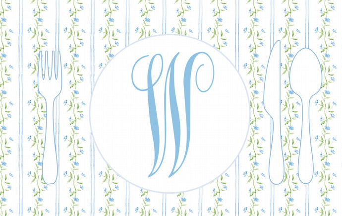 Floral Striped Placemat