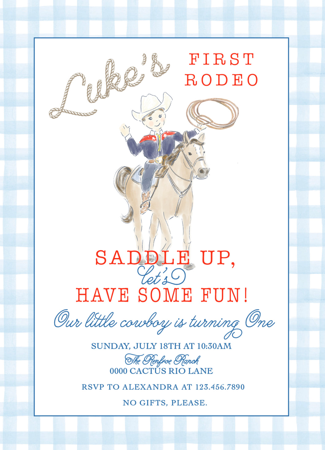 Cowboy/Rodeo Invitations