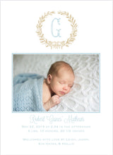 Load image into Gallery viewer, Sheep Crest/ Initial Birth Announcement