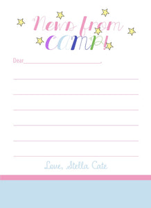 Lined Camper Stationery Set