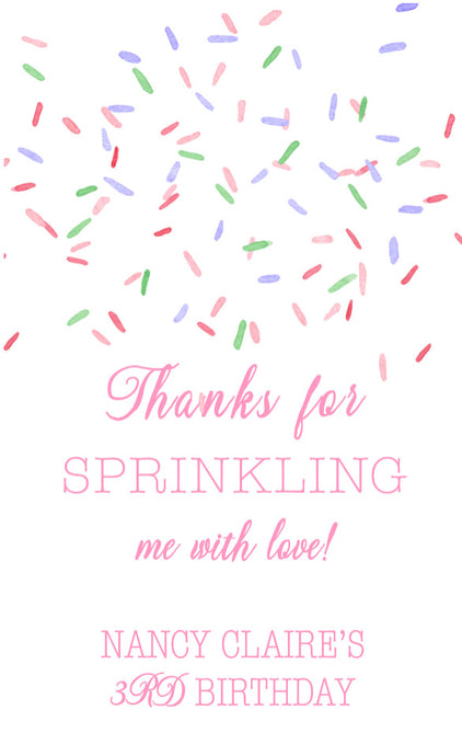 Sprinkles Gift Tag