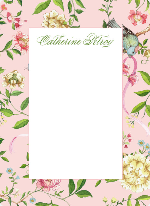 Pink Garden Notepad