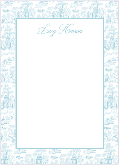 Sky Toile Notepad