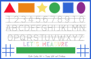 Early Learning Placemat-Blue
