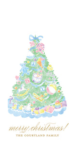 Blue Baby Tree Large Tag