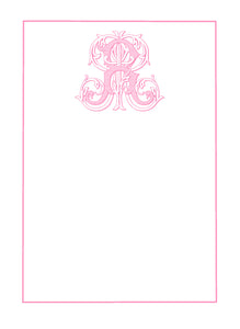 Vintage Vine Notepad- Pink