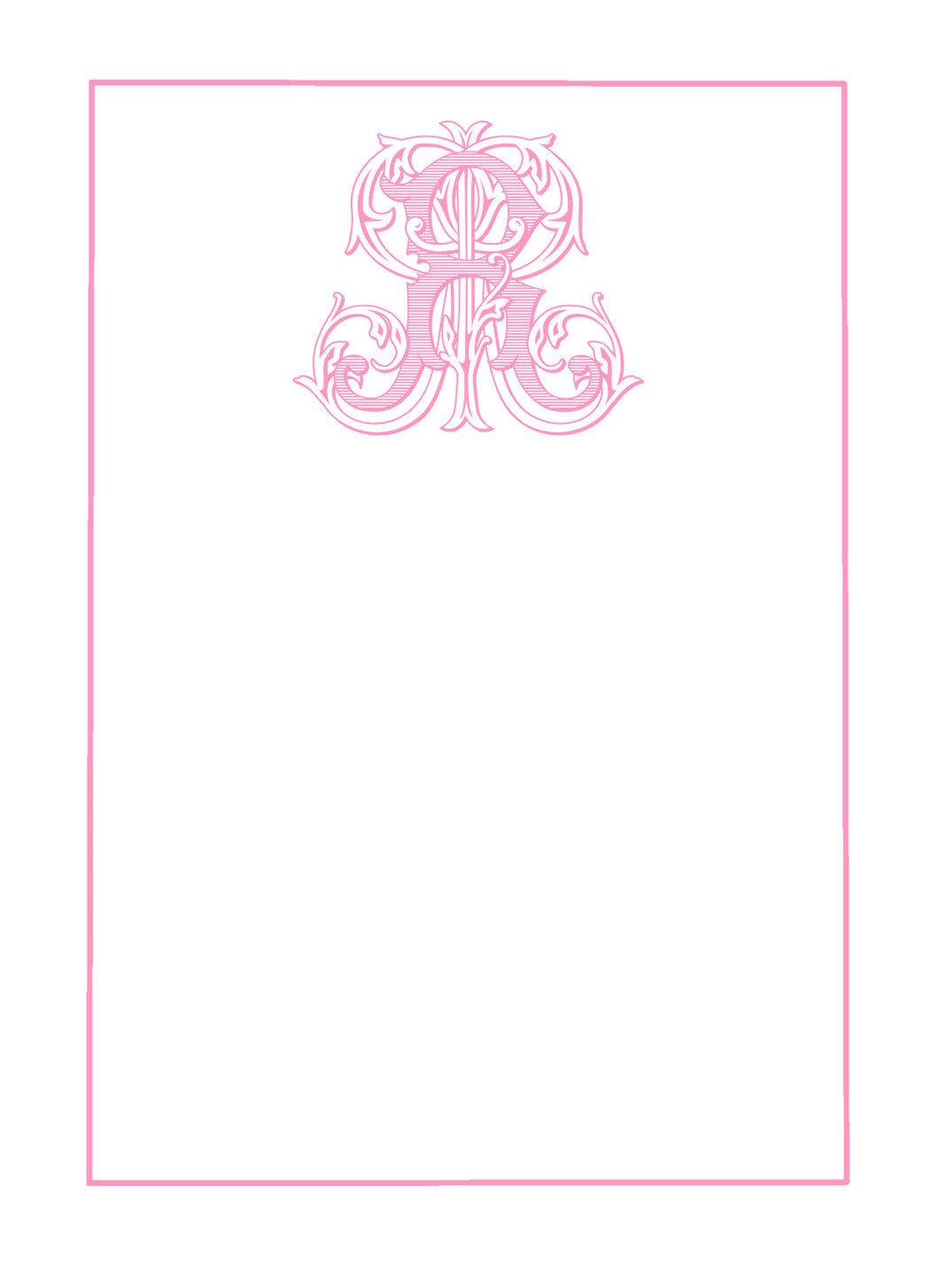 Vintage Vine Notepad- Pink