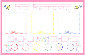 Early Learning Placemat-Pink