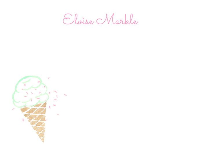 Sweet Scoop Ice cream Stationery Set