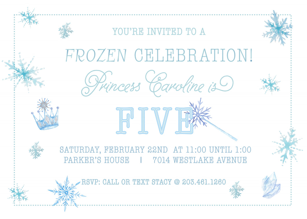 Frozen Celebration Invitations