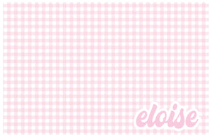 Pink Microcheck Placemat