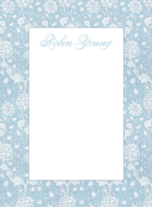 Blue Block Print Notepad