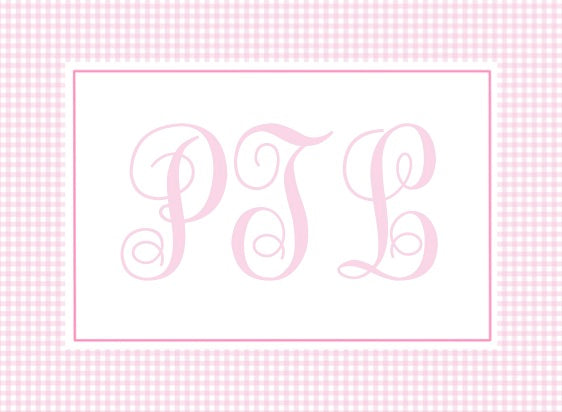 Script Monogram Luggage Tag