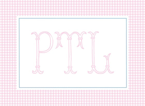 Three Letter Monogram Luggage Tag