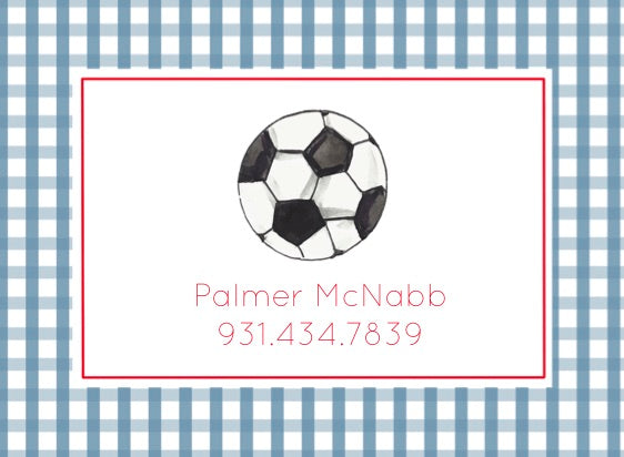 Soccer Ball Luggage Tag