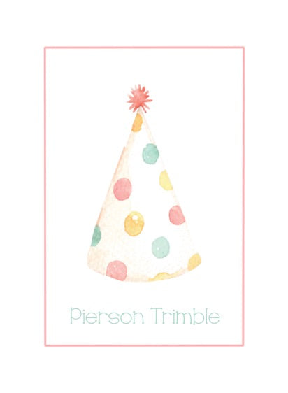 Party Hat Luggage Tag