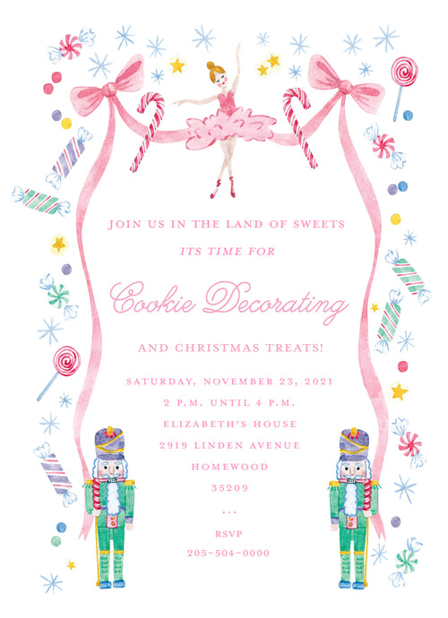 Sugar Plum Fairy Invitations